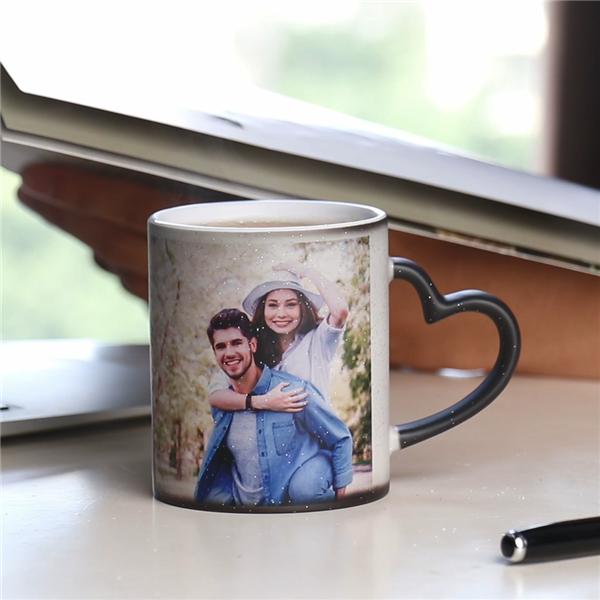 Custom Photo Magic Mug, Heat Change Coffee Cup